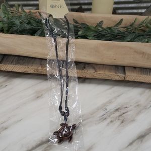 Wooden turtle necklace